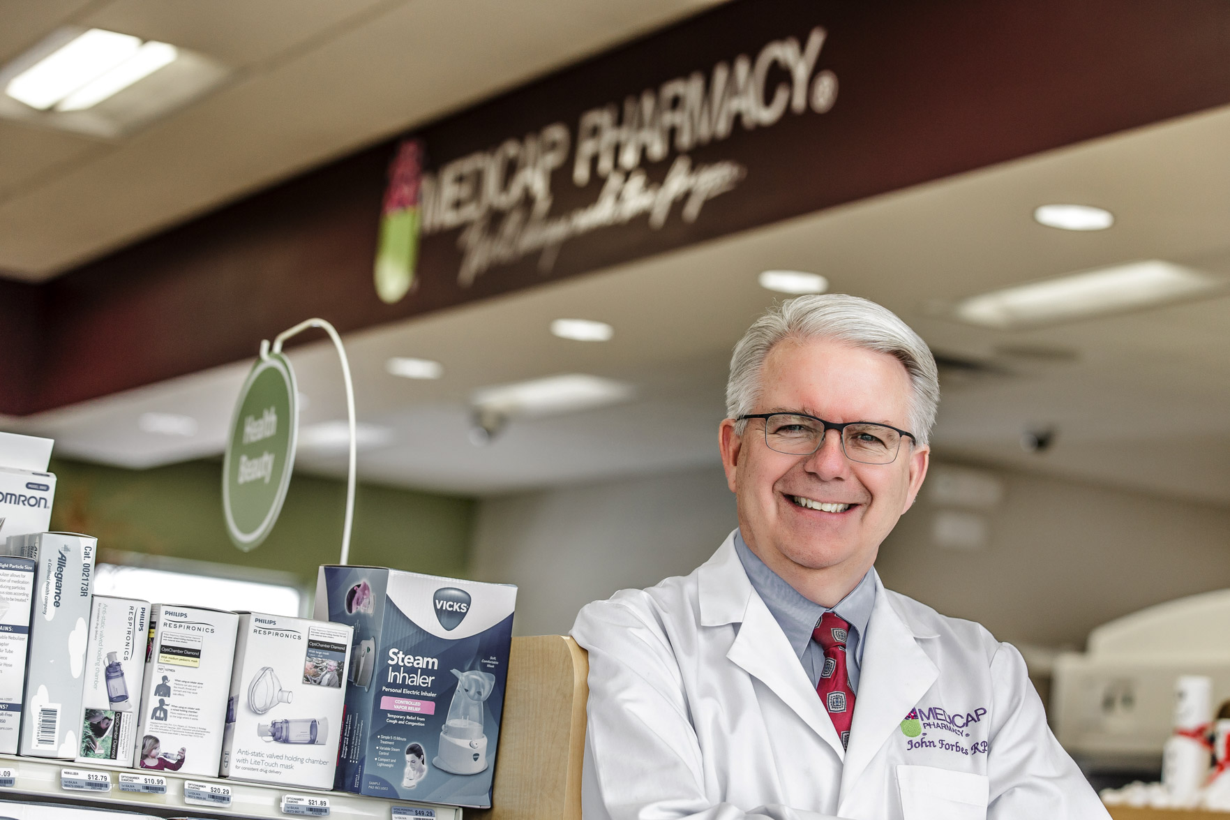 John Forbes in Medicap Pharmacy