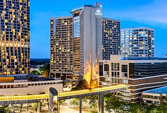 Exterior view of the Hilton Atlanta