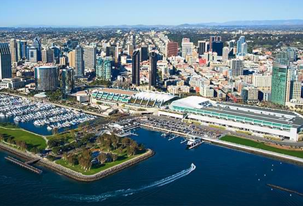 Arial image of San Diego Convention Center